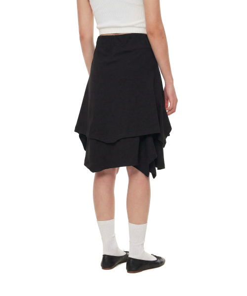 TRUNK PROJECT(トランクプロジェクト)の「Upside-Down Midi Skirt_Black(スカート・レディース・ブラック・SMALL)」の2枚目の写真