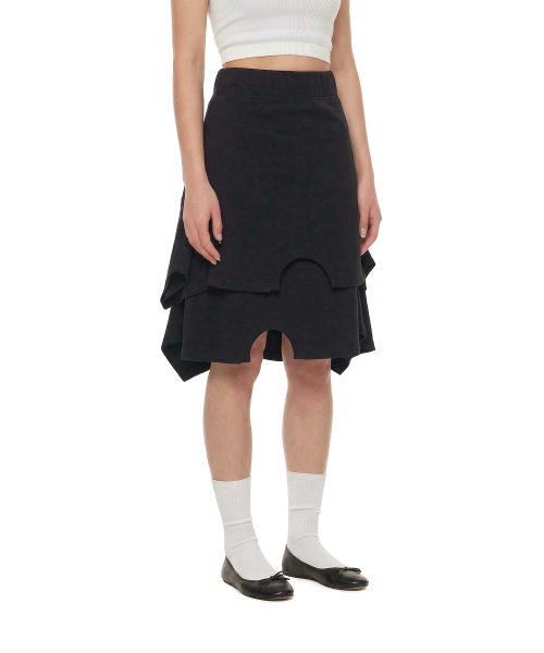 TRUNK PROJECT(トランクプロジェクト)の「Upside-Down Midi Skirt_Black(スカート・レディース・ブラック・SMALL)」の3枚目の写真