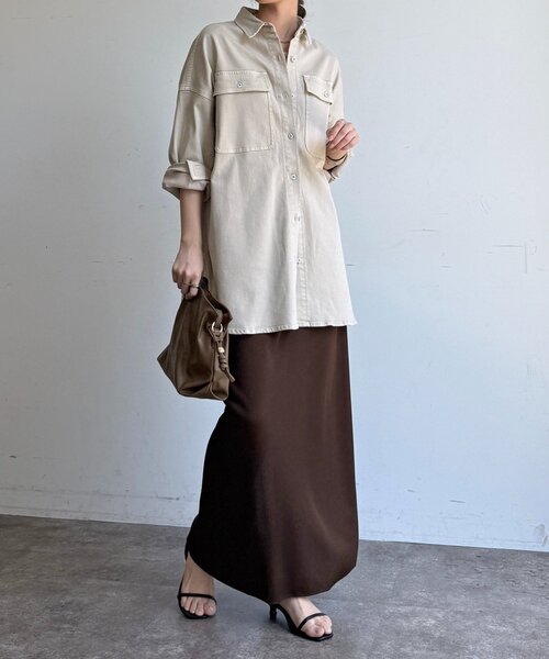 DouDou(ドゥドゥ)の「【Healthy denim】Almond(シャツ/ブラウス・レディース・サンドベージュ・1)」の21枚目の写真