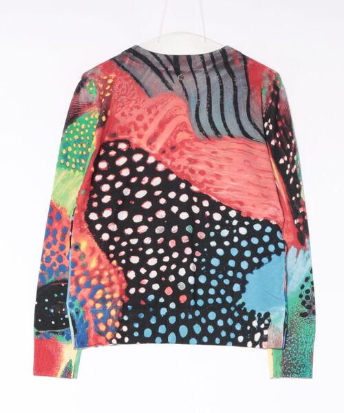 Desigual（デシグアル）の「マルチカラー アートプリント フィットニット【2026-2027年秋冬新作】（ニット/セーター・レディース・ブラック・S/M/XL/L/XS）」の2枚目の写真