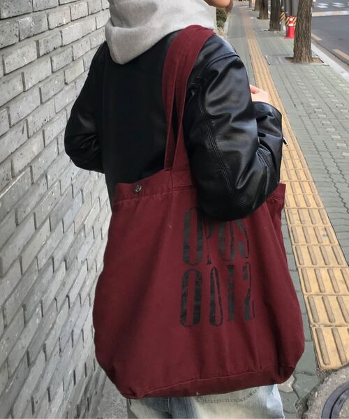 OPUS 0012(オーパス0012)の「Op. 10 OPUS DISTRESSED TOTE BAG BLACK(ショルダーバッグ・レディース・その他・FREE)」の5枚目の写真