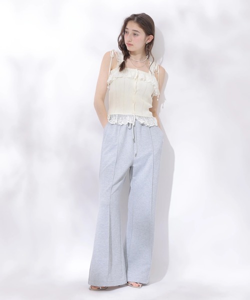 Rirandture（リランドチュール）の「ラメスウェットフレアパンツ（その他パンツ・レディース・オフホワイト/ライトグレー・2/1）」の16枚目の写真