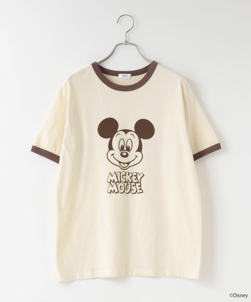 LOWRYS FARM(ローリーズファーム)の「MICKEY/リンガーT 903290(Tシャツ/カットソー・レディース・ブルー/ホワイト/グレー・FREE)」の7枚目の写真