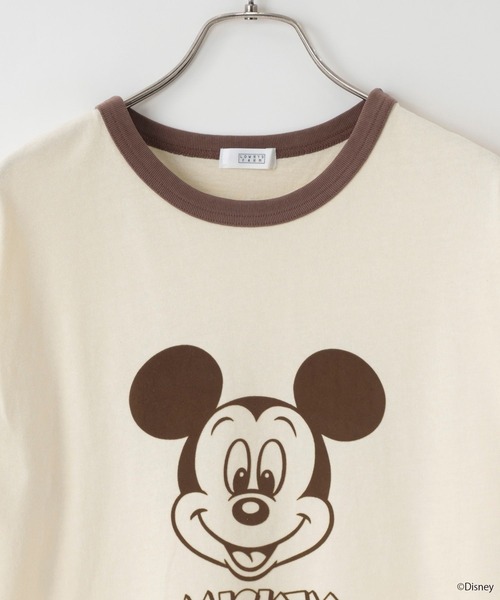 LOWRYS FARM(ローリーズファーム)の「MICKEY/リンガーT 903290(Tシャツ/カットソー・レディース・ブルー/ホワイト/グレー・FREE)」の9枚目の写真