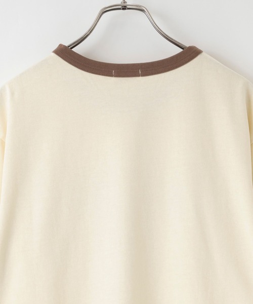 LOWRYS FARM(ローリーズファーム)の「MICKEY/リンガーT 903290(Tシャツ/カットソー・レディース・ブルー/ホワイト/グレー・FREE)」の12枚目の写真