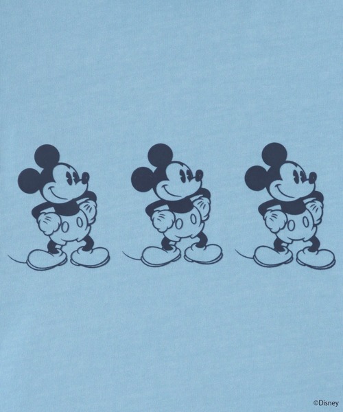 LOWRYS FARM(ローリーズファーム)の「MICKEY/リンガーT 903290(Tシャツ/カットソー・レディース・ブルー/ホワイト/グレー・FREE)」の15枚目の写真