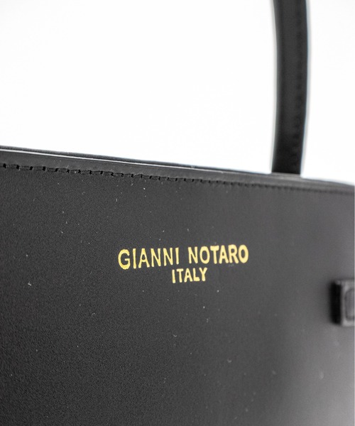 GIANNI NOTARO(ジャンニノターロ)の「【GIANNI NOTARO/ジャンニ ノターロ】2WAYレザーショルダーバッグ ハンドバッグ 本革 イタリア製(ショルダーバッグ・レディース・アイボリー/ブラック/ベージュ・FREE)」の10枚目の写真