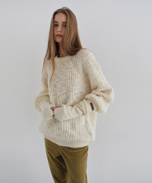 Popcorn Round Knit_Ivory