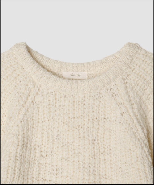 THE LILLE（ザ リル）の「Popcorn Round Knit_Ivory（ニット/セーター・レディース・その他・FREE）」の4枚目の写真
