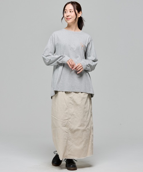 KRIFF MAYER Lady's Collection（クリフメイヤーレディースコレクション）の「SUN&MOONロンT (コアラ)（Tシャツ/カットソー・レディース・カラフル/ブルー/ブラック/グレー/オフホワイト・LARGE/MEDIUM）」の9枚目の写真