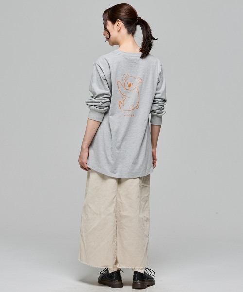 KRIFF MAYER Lady's Collection（クリフメイヤーレディースコレクション）の「SUN&MOONロンT (コアラ)（Tシャツ/カットソー・レディース・カラフル/ブルー/ブラック/グレー/オフホワイト・LARGE/MEDIUM）」の11枚目の写真