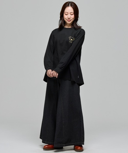 KRIFF MAYER Lady's Collection（クリフメイヤーレディースコレクション）の「SUN&MOONロンT (コアラ)（Tシャツ/カットソー・レディース・カラフル/ブルー/ブラック/グレー/オフホワイト・LARGE/MEDIUM）」の13枚目の写真