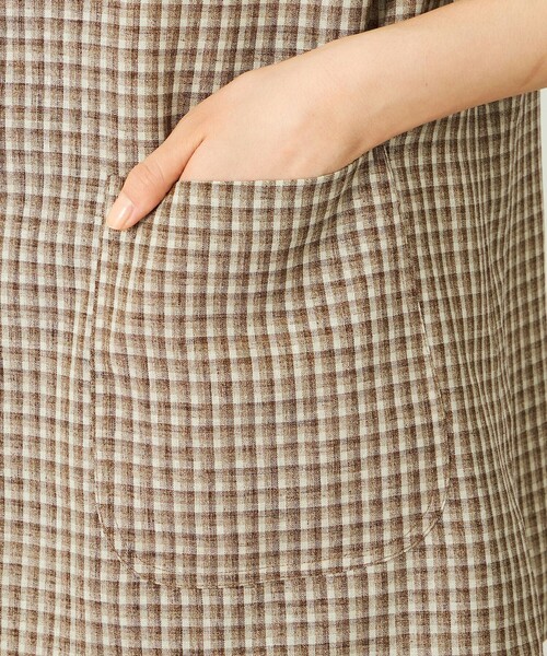 MACKINTOSH PHILOSOPHY(マッキントッシュ フィロソフィー)の「GREY LABEL リネンミックスチェックジャケット(テーラードジャケット・レディース・ベージュ系その他4・2)」の7枚目の写真