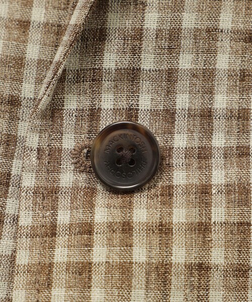 MACKINTOSH PHILOSOPHY(マッキントッシュ フィロソフィー)の「GREY LABEL リネンミックスチェックジャケット(テーラードジャケット・レディース・ベージュ系その他4・2)」の8枚目の写真