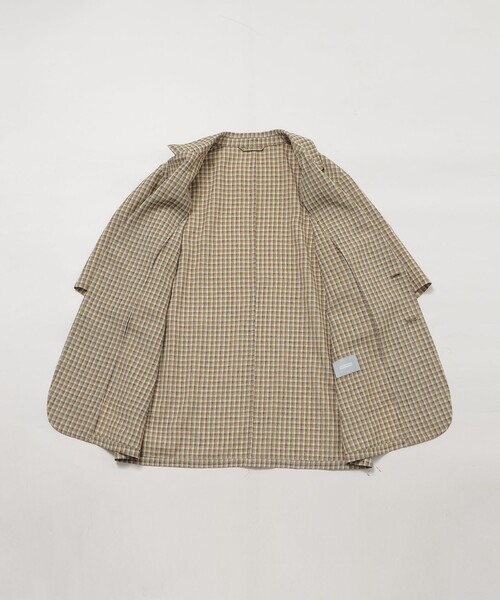 MACKINTOSH PHILOSOPHY(マッキントッシュ フィロソフィー)の「GREY LABEL リネンミックスチェックジャケット(テーラードジャケット・レディース・ベージュ系その他4・2)」の9枚目の写真