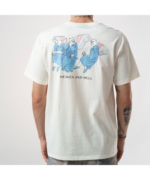 RIPNDIP（リップンディップ）の「HEAVEN AND HELL TEE（Tシャツ/カットソー・メンズ・アイボリー・MEDIUM/XX-LARGE）」の2枚目の写真