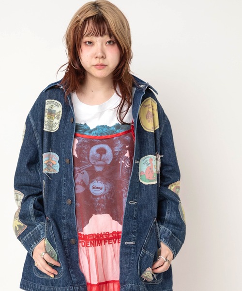 RNA(アールエヌエー)の「J2201 JUNKパッチカバーオール(カバーオール・レディース・ライトインディゴブルー/イエロー・MEDIUM)」の2枚目の写真