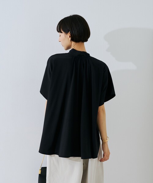 Rouge vif(ルージュヴィフ)の「ボウタイドルマンブラウス(シャツ/ブラウス・レディース・ブラック/オフホワイト/ピンク・フリー)」の16枚目の写真