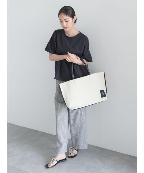 Te chichi(テチチ)の「【接触冷感】コクーンスリーブTシャツ(Tシャツ/カットソー・レディース・ピンク/ブラック/オフホワイト/カーキ・F)」の11枚目の写真