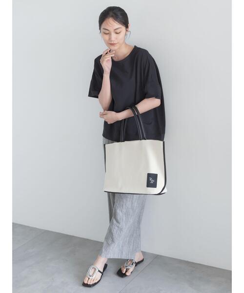 Te chichi(テチチ)の「【接触冷感】コクーンスリーブTシャツ(Tシャツ/カットソー・レディース・ピンク/ブラック/オフホワイト/カーキ・F)」の12枚目の写真
