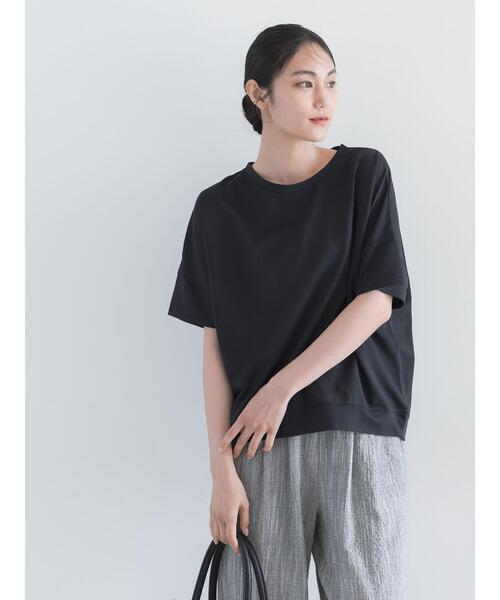 Te chichi(テチチ)の「【接触冷感】コクーンスリーブTシャツ(Tシャツ/カットソー・レディース・ピンク/ブラック/オフホワイト/カーキ・F)」の15枚目の写真