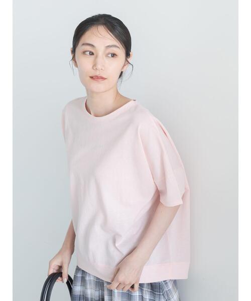 Te chichi(テチチ)の「【接触冷感】コクーンスリーブTシャツ(Tシャツ/カットソー・レディース・ピンク/ブラック/オフホワイト/カーキ・F)」の20枚目の写真
