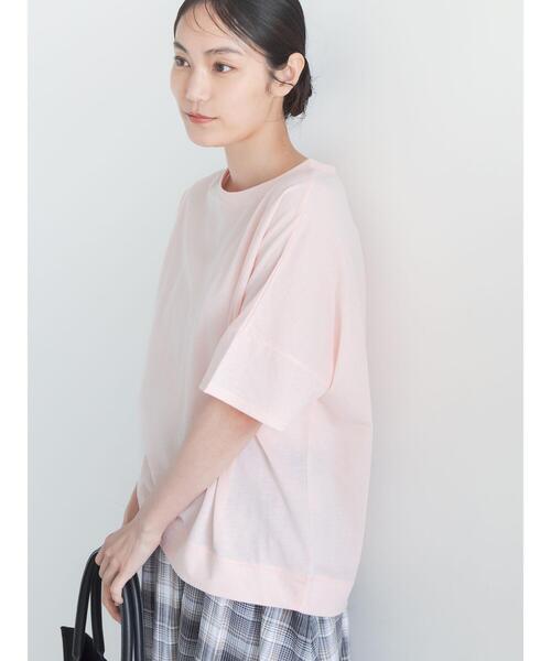 Te chichi(テチチ)の「【接触冷感】コクーンスリーブTシャツ(Tシャツ/カットソー・レディース・ピンク/ブラック/オフホワイト/カーキ・F)」の22枚目の写真