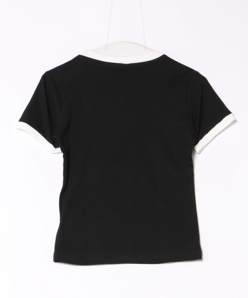 ViViDAY（ビビデー）の「ハート＆英字プリントtシャツ（Tシャツ/カットソー・レディース・ブラック・M）」の9枚目の写真