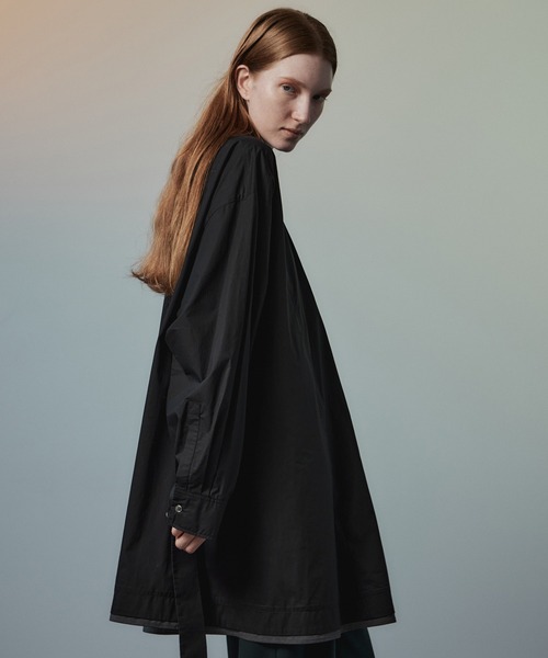 MAISON SPECIAL(メゾンスペシャル)の「Shirt Tunic/シャツチュニック(シャツ/ブラウス・レディース・ブルー/ホワイト/ブラック・FREE)」の8枚目の写真