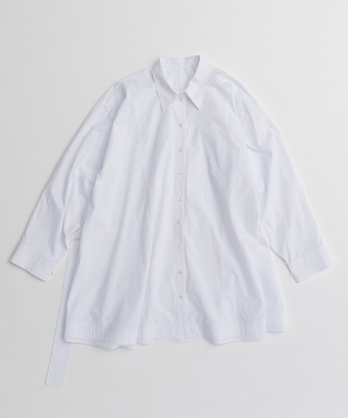 MAISON SPECIAL(メゾンスペシャル)の「Shirt Tunic/シャツチュニック(シャツ/ブラウス・レディース・ブルー/ホワイト/ブラック・FREE)」の15枚目の写真