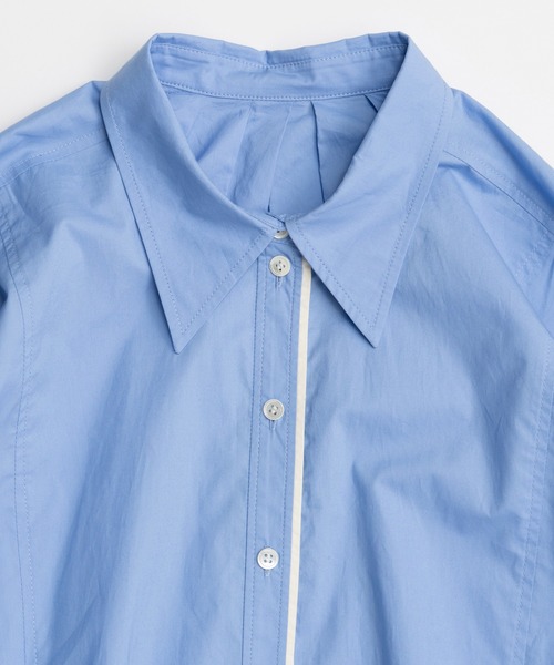 MAISON SPECIAL(メゾンスペシャル)の「Shirt Tunic/シャツチュニック(シャツ/ブラウス・レディース・ブルー/ホワイト/ブラック・FREE)」の19枚目の写真