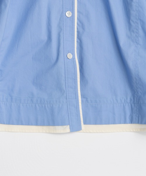 MAISON SPECIAL(メゾンスペシャル)の「Shirt Tunic/シャツチュニック(シャツ/ブラウス・レディース・ブルー/ホワイト/ブラック・FREE)」の20枚目の写真