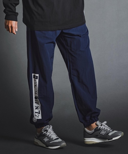 seventy seven(セブンティセブン)の「mp15268- nylon training pants (box collage) ナイロントレーニングパンツ(7726W150)(その他パンツ・メンズ・ブラック/ネイビー/グレー・S/M/L/XL)」の4枚目の写真
