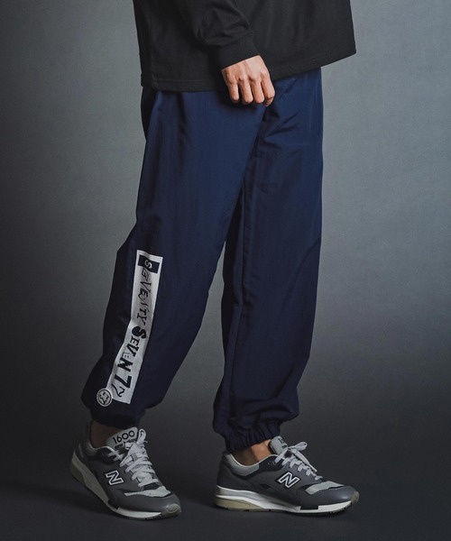 seventy seven(セブンティセブン)の「mp15268- nylon training pants (box collage) ナイロントレーニングパンツ(7726W150)(その他パンツ・メンズ・ブラック/ネイビー/グレー・S/M/L/XL)」の5枚目の写真