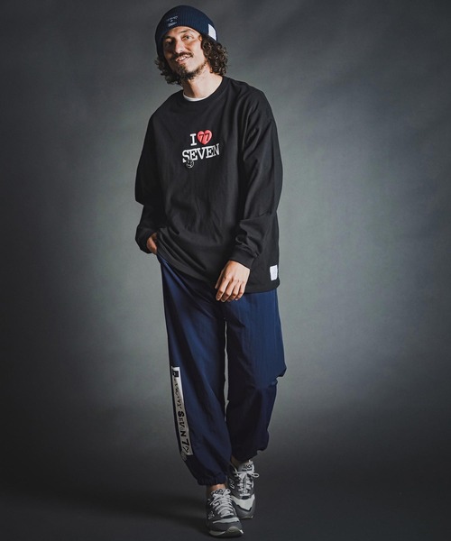 seventy seven(セブンティセブン)の「mp15268- nylon training pants (box collage) ナイロントレーニングパンツ(7726W150)(その他パンツ・メンズ・ブラック/ネイビー/グレー・S/M/L/XL)」の9枚目の写真