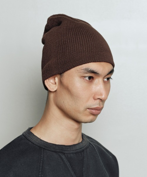 bal(バル)の「WHOLE GARMENT BEANIE(ニットキャップ/ビーニー・メンズ・ブラック/ブラウン/レッド・FREE)」の3枚目の写真