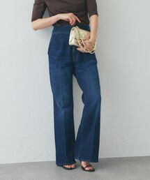 La boutique BonBon | 【miki監修・新色登場！7サイズ展開】バックレースアップデニムフレアパンツ(デニムパンツ)