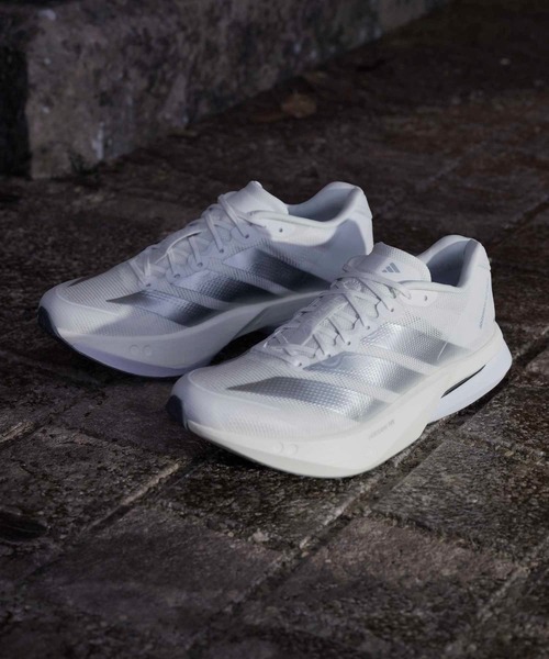 adidas(アディダス)の「アディゼロ ボストン 13 / Adizero Boston 13 / ランニングシューズ / アディダス adidas(スニーカー・レディース・ホワイト系その他・22.0cm/22.5cm/23.0cm/23.5cm/24.0cm/24.5cm/25.0cm/25.5cm/26.0cm)」の11枚目の写真