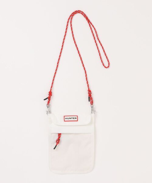 HUNTER(ハンター)の「【HUNTER】ハンター ORIGINAL ESSENTIAL PACKABLE PHONE POUCH ショルダーバッグ(ショルダーバッグ・レディース・ホワイト/ブラック・FREE)」の1枚目の写真