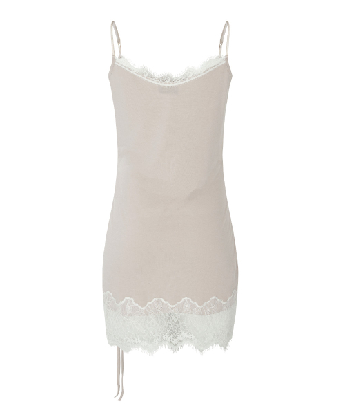 PLEASENOFOLLOW(プリーズノーフォロー)の「Pia Lace Slip Mini Dress (Beige)(ワンピース・レディース・その他・FREE)」の3枚目の写真