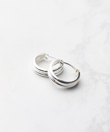 Chick（チック）の「【es】SILVER925　14ｍｍデザインフープピアス（ピアス（両耳用））」