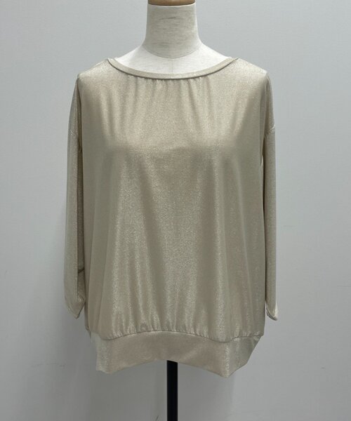 Jena espace merveilleux(ジェナ エスパスメルヴェイユ)の「ラメドルマンCS(Tシャツ/カットソー・レディース・ライトベージュ/ライトグレー・FREE)」の16枚目の写真