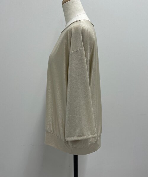 Jena espace merveilleux(ジェナ エスパスメルヴェイユ)の「ラメドルマンCS(Tシャツ/カットソー・レディース・ライトベージュ/ライトグレー・FREE)」の17枚目の写真