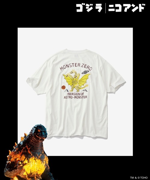 GODZILLA(ゴジラ)】コラボ プリントTシャツ（Tシャツ/カットソー