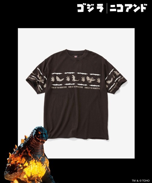 GODZILLA(ゴジラ)】コラボ プリントTシャツ（Tシャツ/カットソー