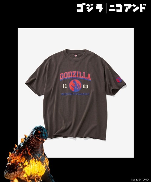 GODZILLA(ゴジラ)】コラボ プリントTシャツ（Tシャツ/カットソー