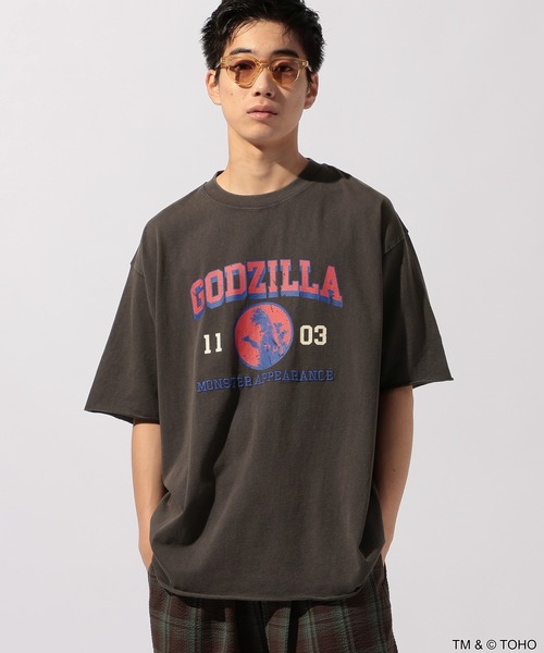niko and...(ニコアンド)の「【GODZILLA(ゴジラ)】コラボ プリントTシャツ(Tシャツ/カットソー・メンズ・ホワイト系1/ホワイト系3/グレー系1/ブラック系2/ホワイト系2/ベージュ/イエロー/ブルー/グレー系2/グレー系3/グレー系4・LARGE/MEDIUM)」の19枚目の写真
