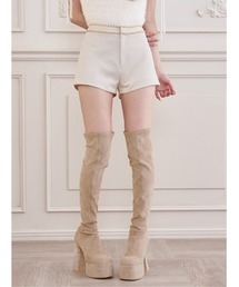 ダブルチェーンハイウエストショートパンツ