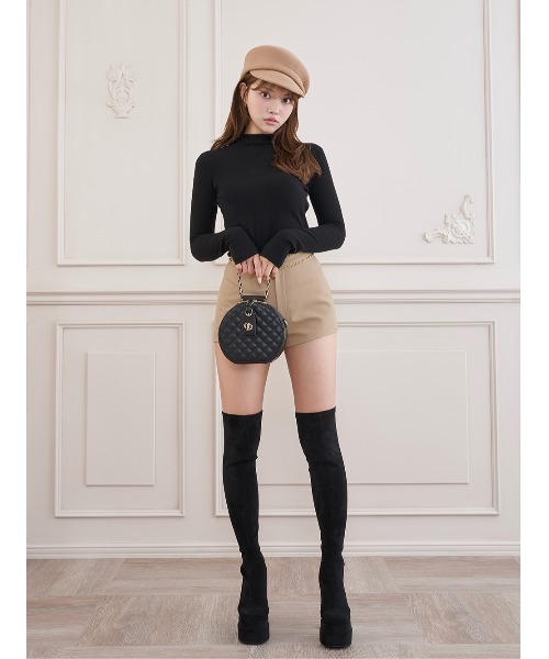 Darich(ダーリッチ)の「ダブルチェーンハイウエストショートパンツ(その他パンツ・レディース・ホワイト/ブラック/ベージュ/ブラウン・S/M)」の15枚目の写真