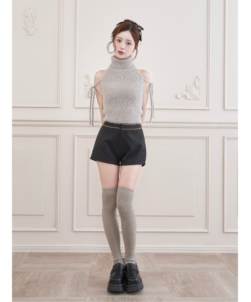 Darich(ダーリッチ)の「ダブルチェーンハイウエストショートパンツ(その他パンツ・レディース・ホワイト/ブラック/ベージュ/ブラウン・S/M)」の11枚目の写真